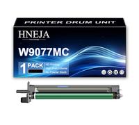 Unité Tambour W9077MC, Unité Imagerie Compatible W9077MC W9078MC pour HP E87750dn E87740dn E87760dn E87770dn E87740Z E87750Z E87760Z E87760Z Imprimante,Black-1 Pack