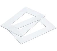 Unitec 40661 Lot de 2 protecteurs de papier peint, transparent/blanc, 2 pièces, 22 cm de long