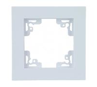 Unitec 42557 Serie 702 Melbourne Plaque de Finition Simple Blanc