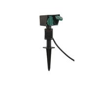 Unitec 44202 Piquet De Jardin Avec Prise Double, Câble 1,5 M