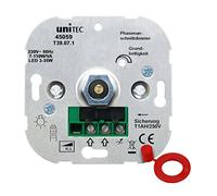 Unitec 45059 LED - variateur 3 110 W, Plastique, Blanc, 5,50 x 7,50 x 7,50 cm