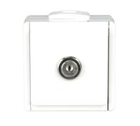 Unitec 45253L Aquarius FR Prise verrouillable en saillie Blanc