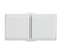 Unitec 45285L Aquarius FR Prise Double Blanc Polaire