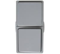 Unitec 45466L Aquarius FR Combiné Interrupteur/inverseur et Prise saillie Gris