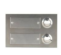 Unitec 47198 Double Bouton de Sonnette encastrable en Acier Inoxydable