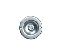 Unitec 47199 Bouton de Sonnette en Acier Inoxydable Rond