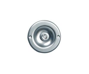 Unitec 47199 Bouton de Sonnette en Acier Inoxydable Rond