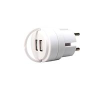 UNITEC 47599 Mini Adaptateur USB 2,1 A W Blanc