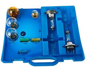 Unitec 73085 H7 Coffret d'accessoires de rechange ampoules fusibles