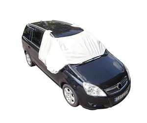 UNITEC 73774 Pare-vitres avant et latérales XXL, protection de vitres avant et latérales également adaptée aux fourgonnettes et SUV, support magnétique, revêtement de haute qualité