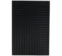 Unitec Tapis de sol pour voiture 74512 - nid d'abeille en caoutchouc - Noir 42 x 29 cm