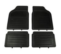 Unitec 74940 Lot de 4 Tapis de Sol en Caoutchouc (Noir/Anthracite)