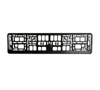 Unitec 84527 Support de Plaque d'immatriculation Noir