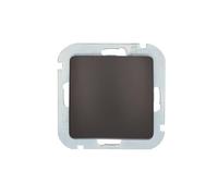UNITEC Bouton poussoir Monaco avec bornes enfichables, 1 NO, 10 A/250 V, anthracite, 1 pièce