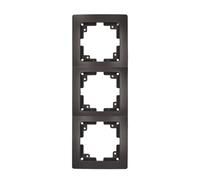 UNITEC Cadre de recouvrement triple Monaco anthracite, 1 pièce