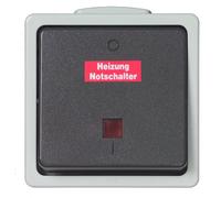 Unitec FR 45242L Aquarius Interrupteur d'arrêt d'urgence pour chauffage Gris/gris foncé