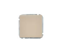 UNITEC Interrupteur Miami, IP20, 10 A, montage encastré, brillant, beige sahara, 1 pièce