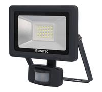 Unitec LED Projecteur Anthracite IP44 20W Froid 6500K Détecteur De Mouvement