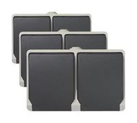 Unitec Montage en saillie Prise avec Protection de Contact en 2 Points de modèle avec bornes à vis, 1 pièce, Gris foncé, 46246l (Lot de 3)