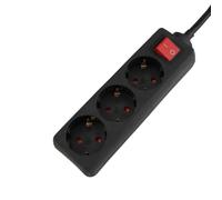 UNITEC Multiprise 3 Prises avec Interrupteur, 1,4 m, Noir