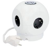 Unitec Multiprise Cube 4 Prises avec Interrupteur 4 Voies Blanc 1,5 m 16 A