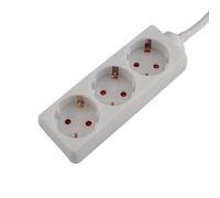 UNITEC Multiprise de Table 3 Prises Blanc 1,4 m