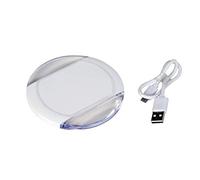UNITEC Plaque de Chargement inductive | Simple et Rapide | Compatible avec la Norme Qi | câble de raccordement Inclus.