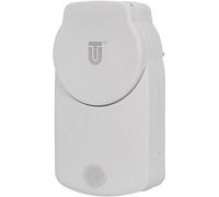 UNITEC Prise intermédiaire WiFi d'extérieur intelligente avec minuterie et minuterie, commande vocale et application, pour une utilisation en extérieur, IP44