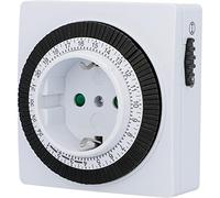 Unitec Programmateur journalier analogique carré 30977:UNITEC Blanc/Noir