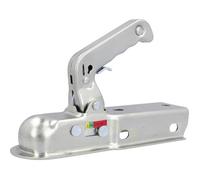 Unitec Tête d'attelage de remorque 10335 carrée argenté 60 mm