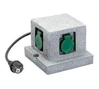 Unitec - unitec garten-steckdosenverteiler quader, 4-fach 44242 Incolore G