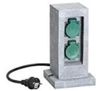 Unitec - unitec garten-steckdosenverteiler steinsäule, 2-fach 44243 Incolore G