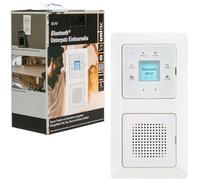 UNITEC Radio encastrée avec Fonction Tactile et Bluetooth, Blanche, Montage Vertical et Horizontal