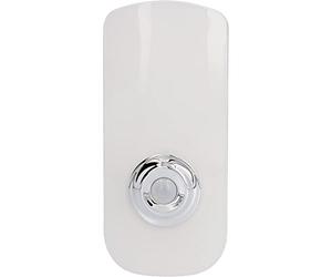 UNITEC Veilleuse LED avec détecteur de mouvement et capteur crépusculaire et batterie intégrée et fonction lampe de poche, blanc