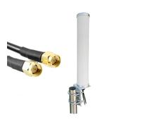 UniteCom Antenne d'extérieur haute performance 4G/5G MIMO étanche à gain élevé LTE double entrée 5 mètres câble SMA haut débit routeur mobile Internet antenne 02 Vodafone Three EE (câbles de 5 m)