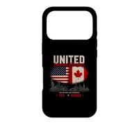 United Beyond Borders USA Canada Deux Nations Coque pour iPhone 17 Pro