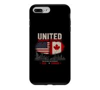 United Beyond Borders USA Canada Deux Nations Coque pour iPhone 7 Plus/8 Plus