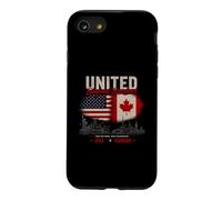United Beyond Borders USA Canada Deux Nations Coque pour iPhone SE (2020) / 7/8