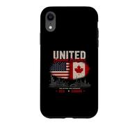 United Beyond Borders USA Canada Deux Nations Coque pour iPhone XR