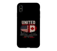 United Beyond Borders USA Canada Deux Nations Coque pour iPhone XS Max