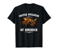 United Builders of America Ouvrier du Bâtiment Constructeur T-Shirt Graphique avec Valeur