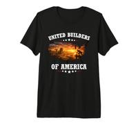 United Builders of America Ouvrier du Bâtiment Constructeur T-Shirt Haut de Gamme