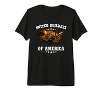 United Builders of America Ouvrier du Bâtiment Constructeur T-Shirt Haut de Gamme