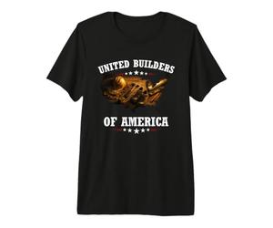 United Builders of America Ouvrier du Bâtiment Constructeur T-Shirt Haut de Gamme