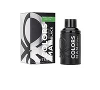 United Colors of Benetton - Black Intenso, Eau de Parfum pour Homme - Longue Durée - Parfum jeune, moderne et intense - Notes boisées et hespéridées - Idéal pour la journée - 100 ml