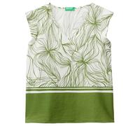 United Colors of Benetton Blouse 5hdgdq08j Chemise, Vert, Small Femme
