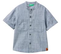 United Colors of Benetton Camicia 53HUGQ01Z Blouse, Blu, 110 cm Garçon