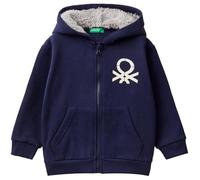 United Colors of Benetton Giacca C/CAPP M/L 3eb5g503e Cardigan, Bleu, 3 Ans Enfants et Adolescents