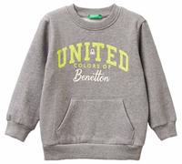 United Colors of Benetton Maglia G/C M/L 3eb5g10ks Sweatshirt à Capuche, Gris, 4 Ans Enfants et Adolescents