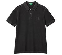 United Colors of Benetton Maglia Polo M/M 3089u302d, Noir, Medium Homme